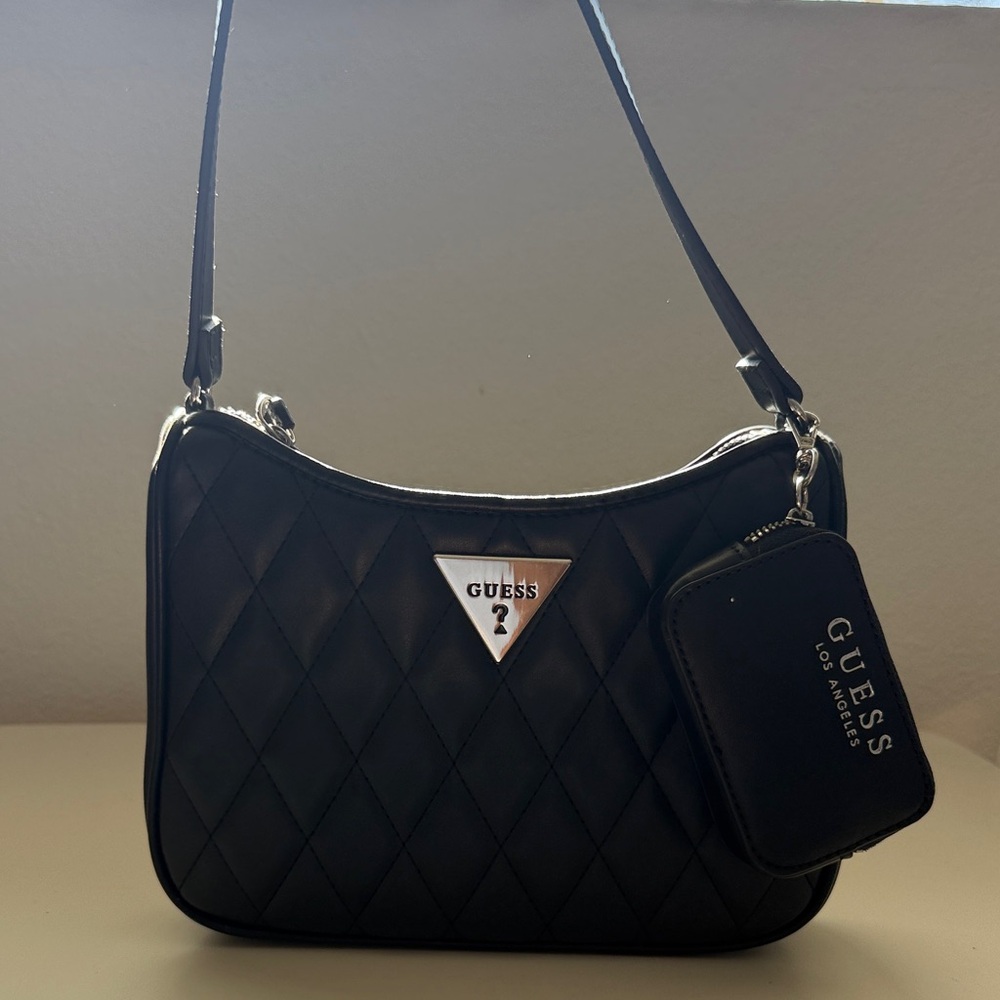 GUESS Black Quilted Bag